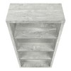 INFURNIC Decorative Bookshelf Bookcase Etagere 5 Tier Adjustable Shelves Modern Laminate Storage Display, Gray, 23.75"*11.75"*47.5" - 2 of 4