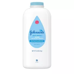 Johnson's Baby Powder with Aloe & Vitamin E Pure Cornstarch - 22oz