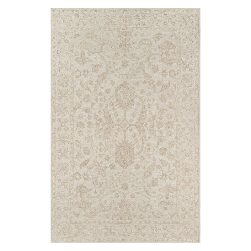 3&#39;6&#34;x5&#39;6&#34; Floral Tufted Accent Rug Beige - Momeni, 1 of 6
