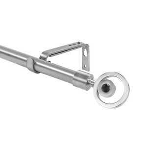 Urbanest Adjustable Stella Finial Curtain Drapery Rod Set, 3-4-inch - 1 of 4
