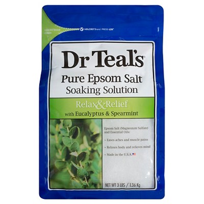 Dr Teal's Eucalyptus & Spearmint Epsom Bath Salt - 3lbs