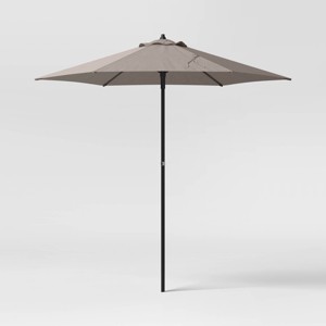 7.5' Round Outdoor Patio Market Umbrella - Room Essentials™ - 1 of 4