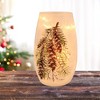 Stony Creek 5.25 In Country Pine Pre-Lit Small Vase Christmas Decorative Jar , Christmas Decor Winter Electric Plug-In (1PC) - 2 of 4