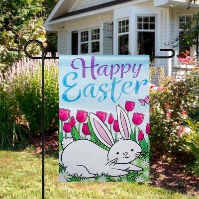 Springtime Happy Easter Bunny Graphic Yard Banner