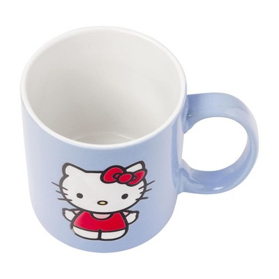 Hello Kitty Blue Ceramic 20oz Mug for Hot and Cold Beverages