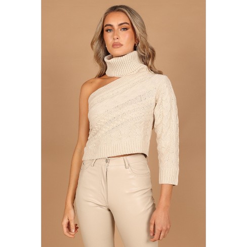 Cut out sale turtleneck sweater