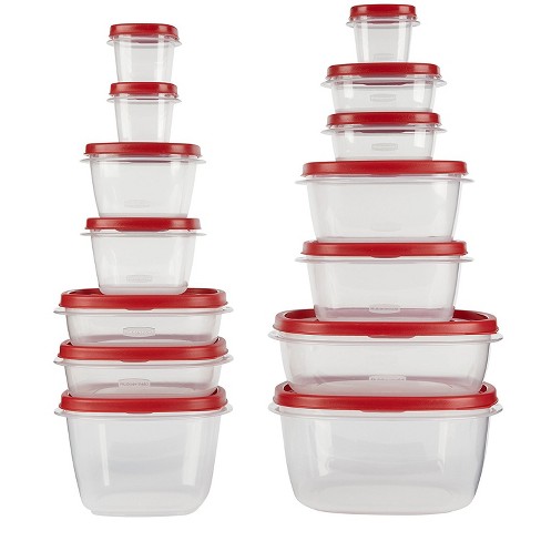 rubbermaid easyfind lids food storage set 48 pieces