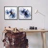 Stupell Industries Blue Modern Flowers, 17" x 17" (Set of 2) - 2 of 4