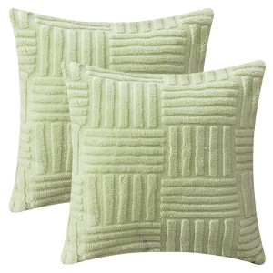REGALWOVEN Striped Soft Decorative Throw Pillow Covers for Bed Sofa Living Room Farmhouse Home Decor 2 Pcs - 1 of 4
