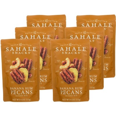 Sahale Snacks Banana Rum Pecans Glazed Mix - Case Of 6/4 Oz : Target