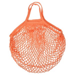 Unique Bargains Cotton Mesh Reusable Washable Grocery Bags 1 Pcs 15x13.8" - 1 of 4