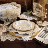 Saro Lifestyle Le Crochet Collection Ecru "Crochet" Lace Doily - sold per 12 - 2 of 2