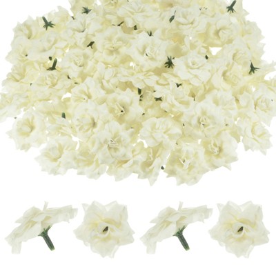 Unique Bargains Silk Rose Artificial Flower Heads Bouquet Decor