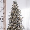 NAYSAYE Party Decoration and Accessories Set of 6 Glass Christmas Ball Hanging Ornament for Holiday Celebration, White, 2.8"*3"*0.11" - 4 of 4