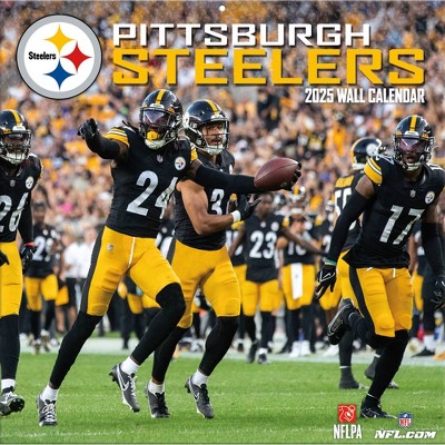NFL Pittsburgh Steelers 2025 12"x12" Team Wall Calendar