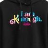 Women's - Barbie - I Am Kenough Full Cropped Graphic Hoodie - 2 of 3