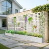 TUYOHW Metal Planter Box with Trellis, Metal Raised Garden Bed with Trellis, Garden Box for Climbing Plants, Flower - 3 of 4