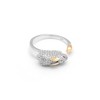 Bunny Carrot Wrap Ring  for Women Sterling Silver Zirconia Ginger Lyne Collection - 3 of 4