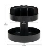 LunaLulinlk 2-Tier Snack Carousel, Countertop Organizer, Snack Tray, Plastic, Black - 4 of 4