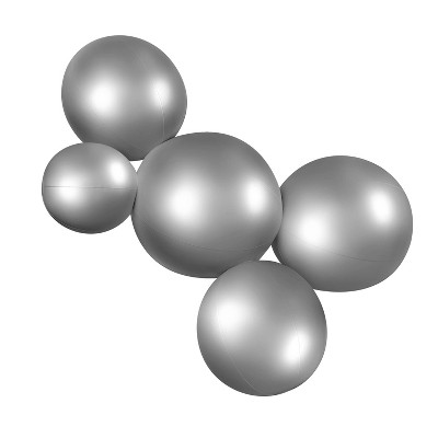 MINNIDIP Balloon Garland 5 Cluster in Silver Metallic