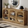 Hommoo 3-Tier Console Table with Storage Shelves Brown - 4 of 4