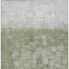 HomeRoots 3' X 5' Fern Green And Silver Abstract Washable Indoor Outdoor Area Rug - 4 of 4