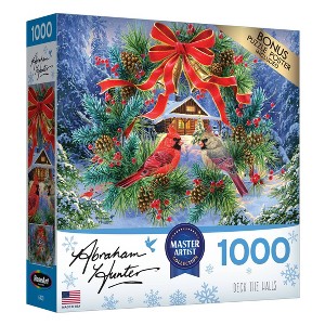 RoseArt Abraham Hunter Deck the Halls Jigsaw Puzzle - 1000pc - 1 of 4