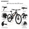 26 Inch Mountain Bike, 21 Speeds, Steel frame, Shock Fork Plus Shock Absorber, for Men and Women - YONWAY - 3 of 4