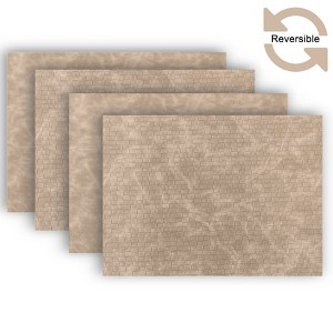 Dainty Home Sorento Faux Leather Reversible 2 Pattern Rectangular Placemat Set Of 4 - 1 of 3