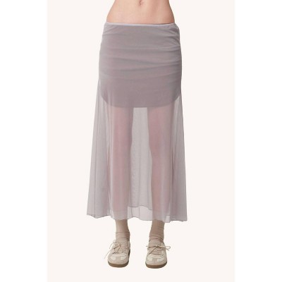 Women's 2-Way Mesh Midi Skirt - find me now