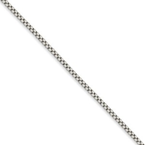 Black Bow Jewelry 1.5mm Sterling Silver Solid Round Box Chain Necklace - 1 of 4