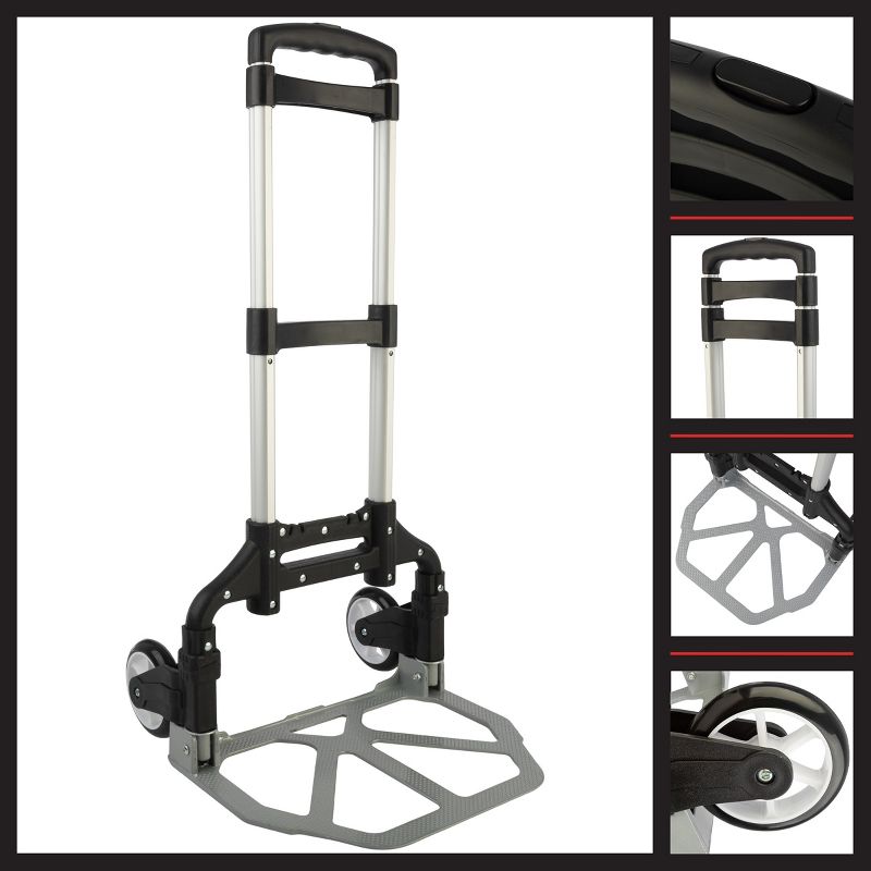 Folding Hand Truck - Dolly Cart by Stalwart, 3 of 9