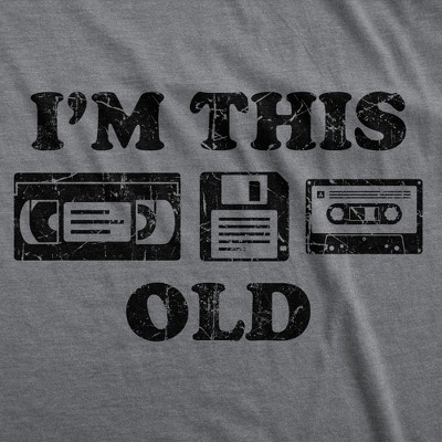 Мужские футболки Crazy Dog T-Shirts, Inc. Mens Funny T Shirts Im This Old Sarcastic Retro Video Tape Graphic Novelty Tee for Men - Crazy Dog Men's T Shirt for Birthdays Dark Grey XL — фото 2