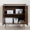 South Shore 31.75" Decorative Storage Cabinet Natural Walnut/Oxide Brown: Laminate Finish, Particle Board Frame, 2 Shelves - 3 of 4