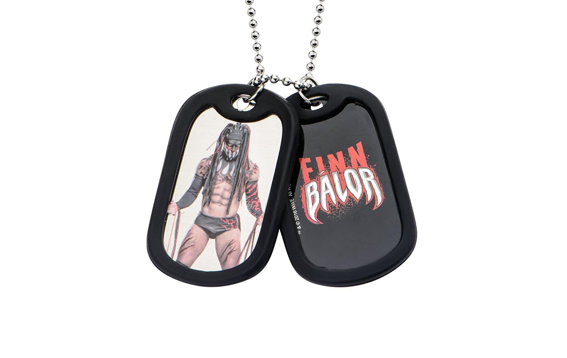 SalesOne LLC WWE Finn Balor Stainless Steel 24" Double Dog Tags