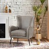 Harpocrates Classic Armchair with wingback and nailhead trim | ARTFUL LIVING DESIGN - 2 of 4
