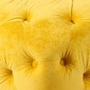 NicBex Modern Velvet Upholstered Ottoman,Exquisite Small End Table,Soft Foot Stool,Dressing Makeup Chair for Living Room,Bedroom,Entryway - 4 of 4