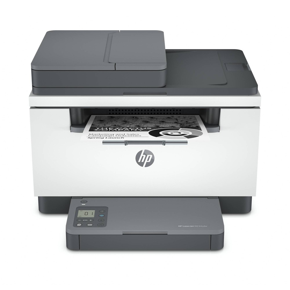 HP - LaserJet M234sdw Wireless Black-and-White Laser Printer - White & Slate