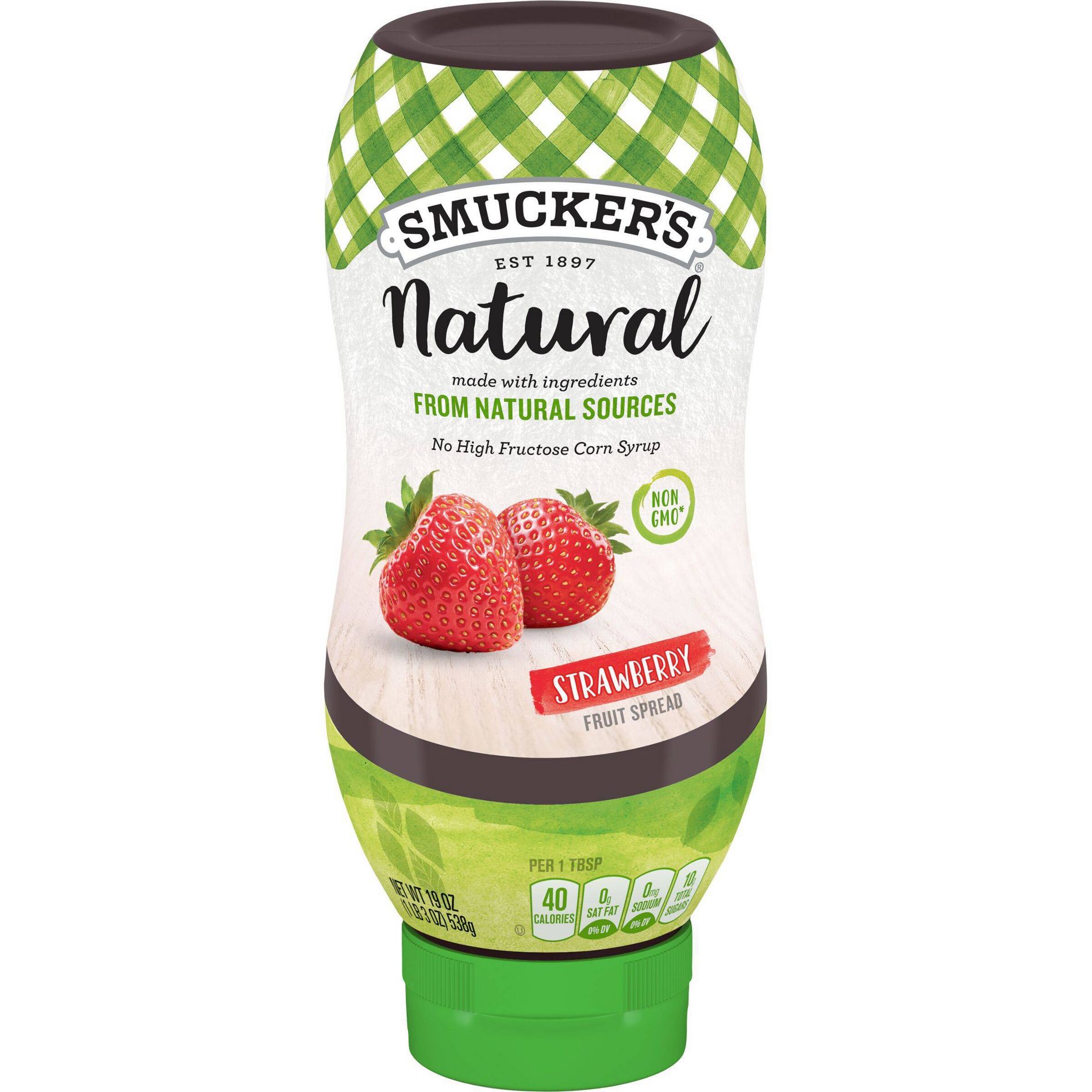 Smucker's Natural Strawberry Squeezable Fruit Spread - 19oz