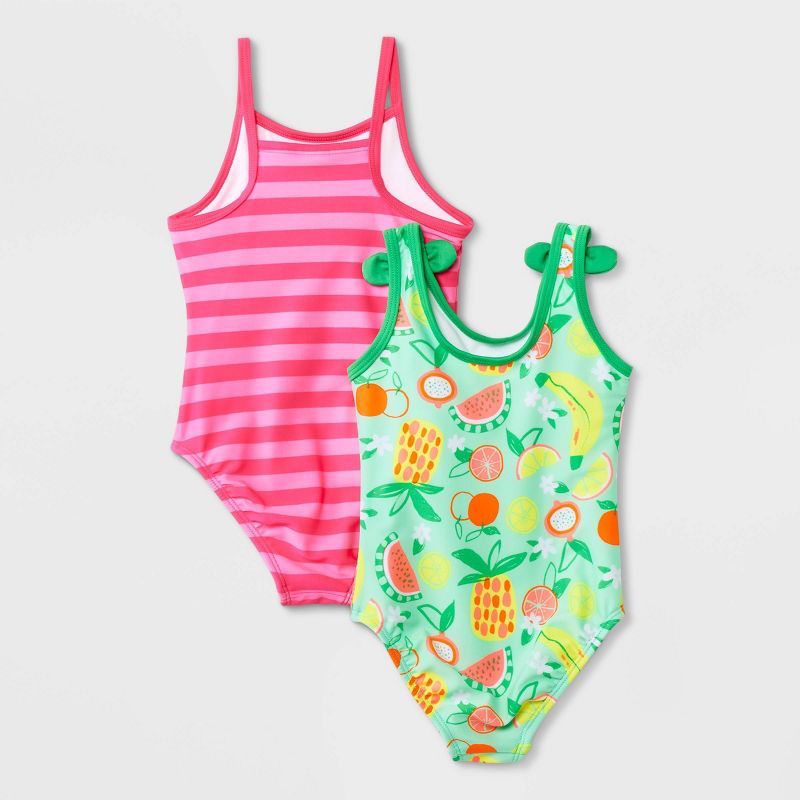 Toddler Girls' 2pk One Piece Swimsuit - Cat & Jack™, 3 of 5