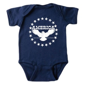 The Juniper Shop America Circle Stars Baby Short Sleeve Bodysuit - 1 of 4
