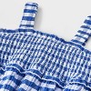 Baby Girls' Gingham Romper - Cat & Jack™ Blue - 3 of 4