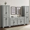 3pc Tara Sideboard and Pantry Set Distressed - Crosley - image 2 of 4