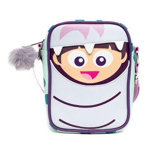 Disney Bag, Crossbody, Monsters Inc Boo Diguise with Glow in the Dark Eyes, Vegan Leather - 1 of 4