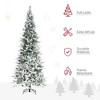 Whisen 9FT Unlit Snow Flocked Pine Artificial Christmas Tree with Realistic Branches and 1159 Tips - Green - 3 of 4
