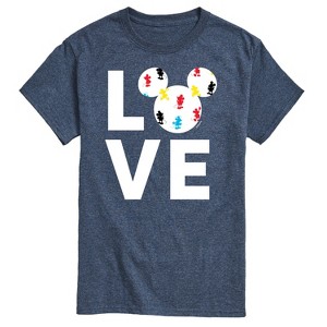 Men's - Disney - Mickey Faces Short Sleeve Graphic T-Shirt - 1 of 4