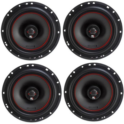 4) MB Quart X-Line 80 Watt 6.5 Inch Coaxial Car Audio Speakers Pair | XK1-116