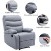 Hzlagm Everglade 30.2 in. W Technical Leather Upholstered 3 Position Manual Standard Recliner - 4 of 4