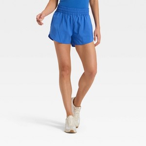 Women's Woven Mid-Rise Run Shorts 3" - All In Motion™ - 1 of 3