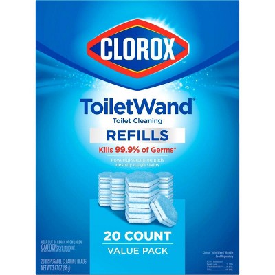 Clorox ToiletWand Disinfecting Refills Disposable Wand Heads - 20ct